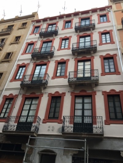 Rehabilitació d´una façana a Barcelona